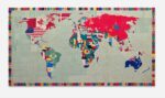 Alighiero Boetti, Mappa, 1989. Courtesy Phillips