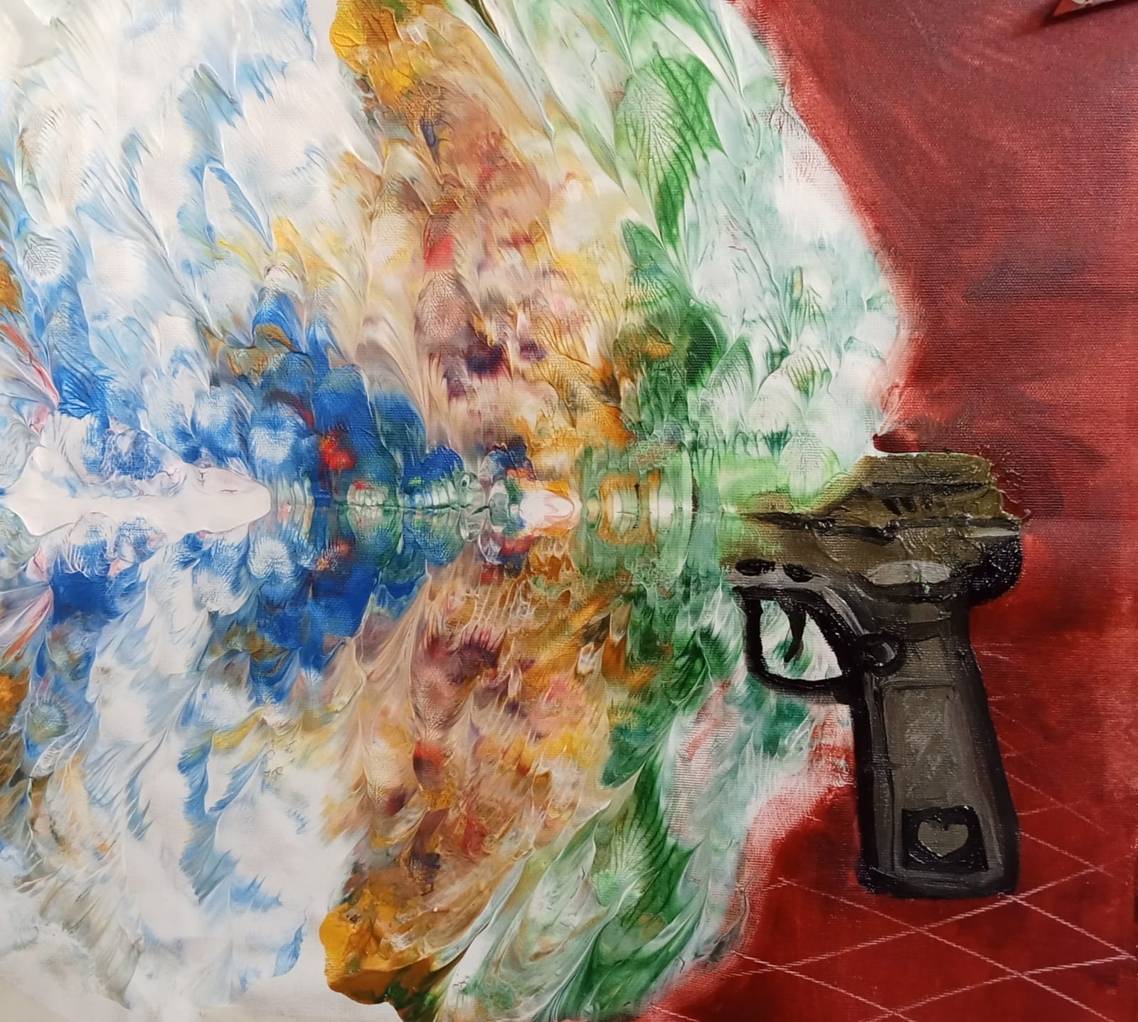 5 - Alessandro Passaro, Pistola spara amore - riattivatore di particelle - 40x50