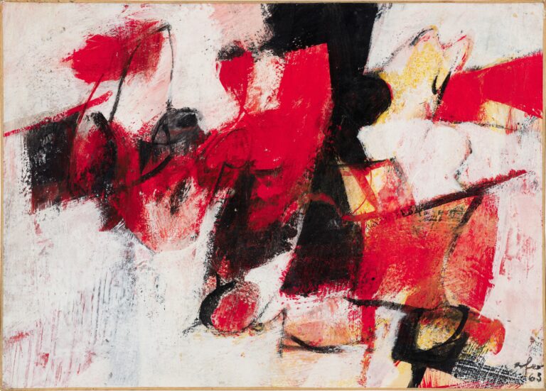 Afro, Piccolo nero rosso, 1963. Courtesy Sotheby's 