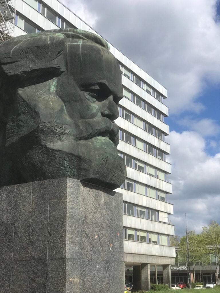 Chemnitz, Germania. Il monumento a Karl Marx Photo Dario Bragaglia