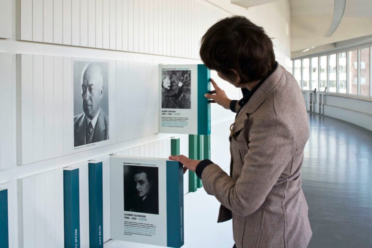 Chemnitz, Germania. Smac. Una delle sezioni dedicate alla storia dell'edificio e ai suoi protagonisti Foto Michael Jungblut