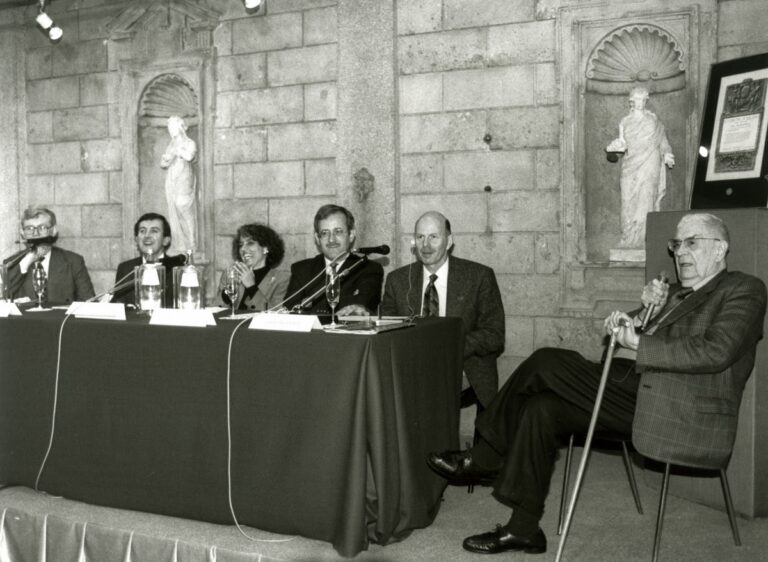 Inaugurazione del Museo nel 1994 con Federico Zeri