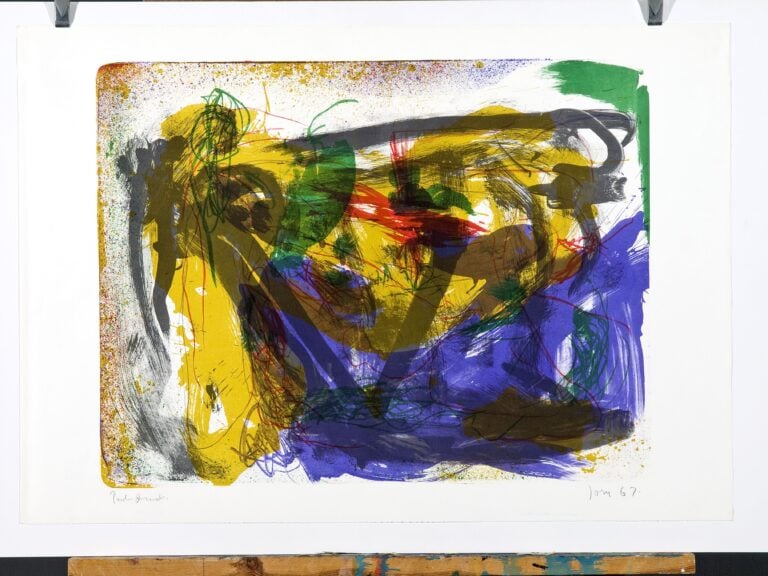 Asger Jorn, Untitled, litografia, 78 x 109 cm.