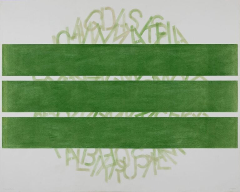 Language (India), 2009, pastello su carta, 121,5x151,2 cm, courtesy David Tremlett e Galleria Studio G7, Bologna