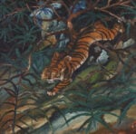 Antonio Ligabue, Tigre nella foresta. Courtesy Phidias Antiques