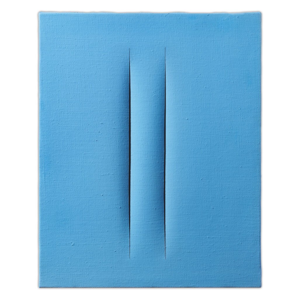 Lucio Fontana, Concetto Spaziale, Attese (1966). Courtesy Il Ponte Casa d'Aste