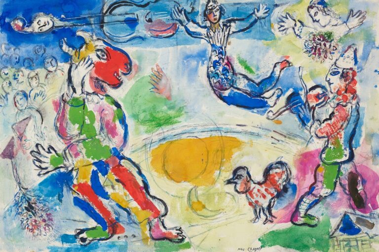 Marc Chagall, Il Grande Circo, 1970. The ALBERTINA Museum, Vienna – The Batliner Collection © Bildrecht, Vienna 2024