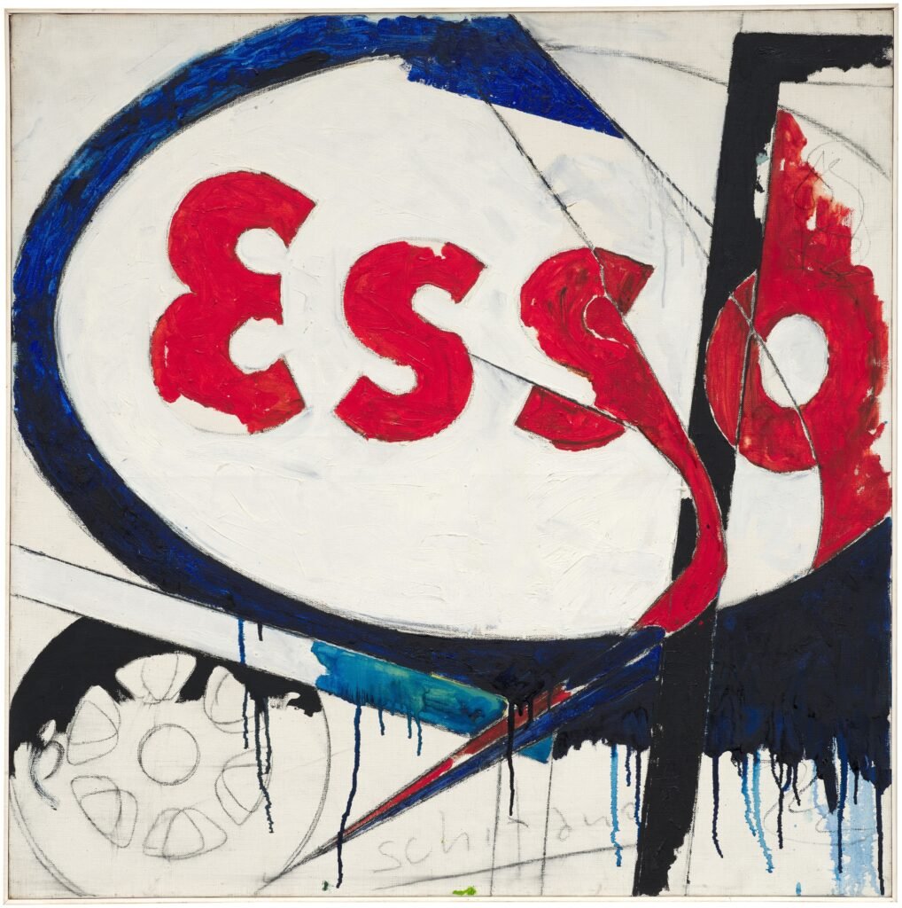 Mario Schifano, Il segno d'energia, 1965. Courtesy Sotheby's 