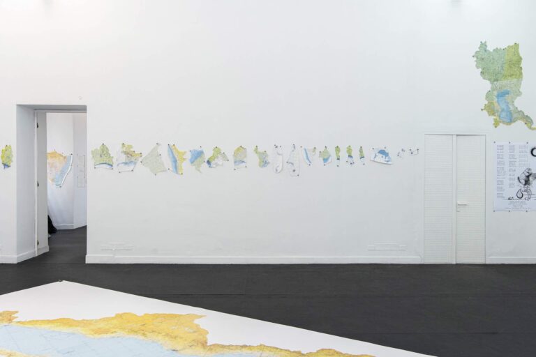 Peter Fend, installation view at Pinksummer, Genova, 2024