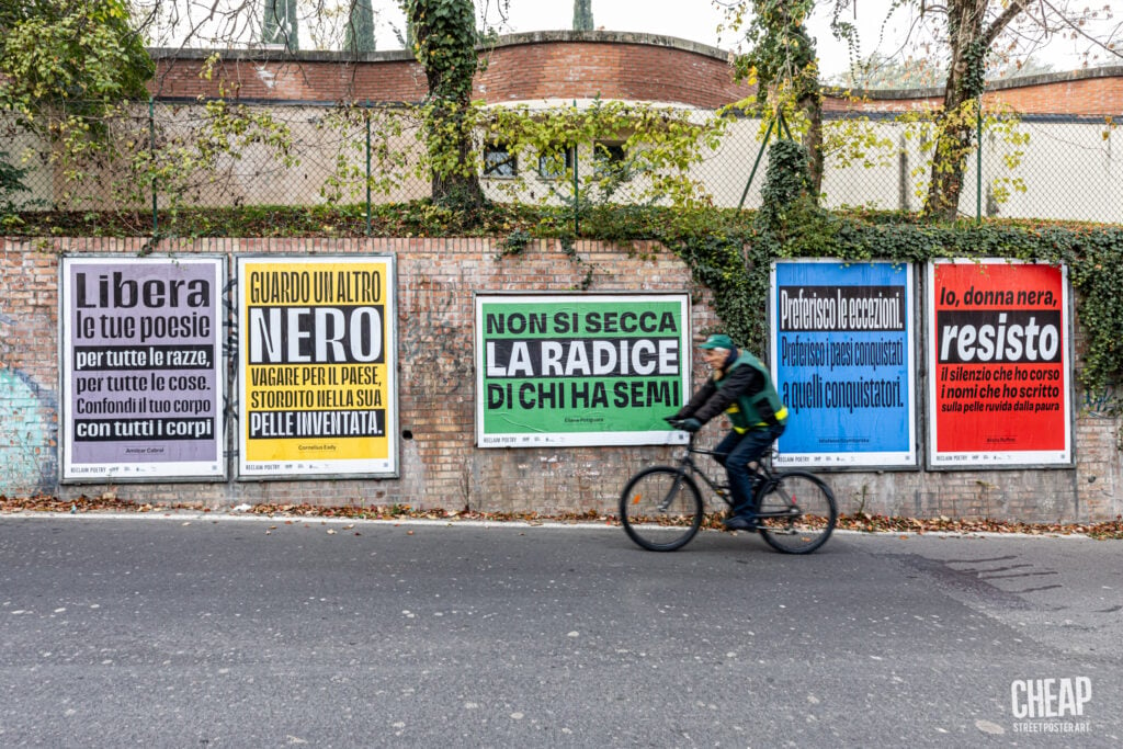 Poesia in città. Bologna si riempie di citazioni letterarie sulla liberazione