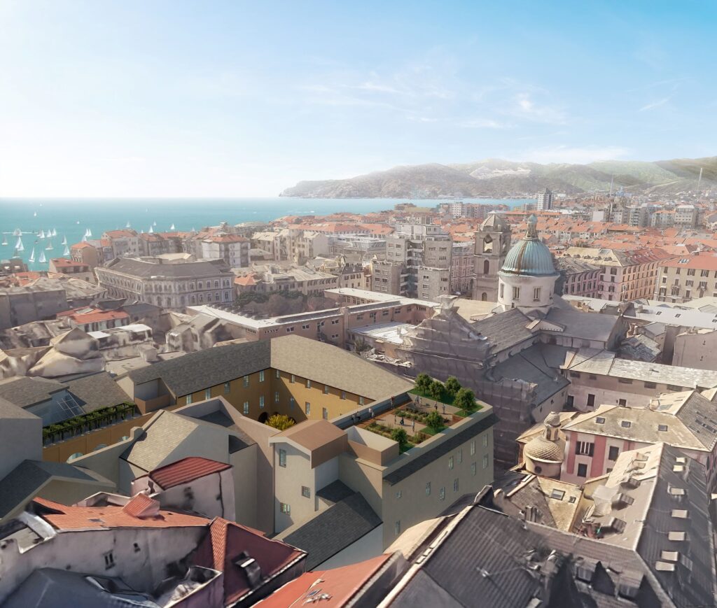 Savona, Palazzo della Rovere + nome file. Courtesy Politecnica Building for Humans