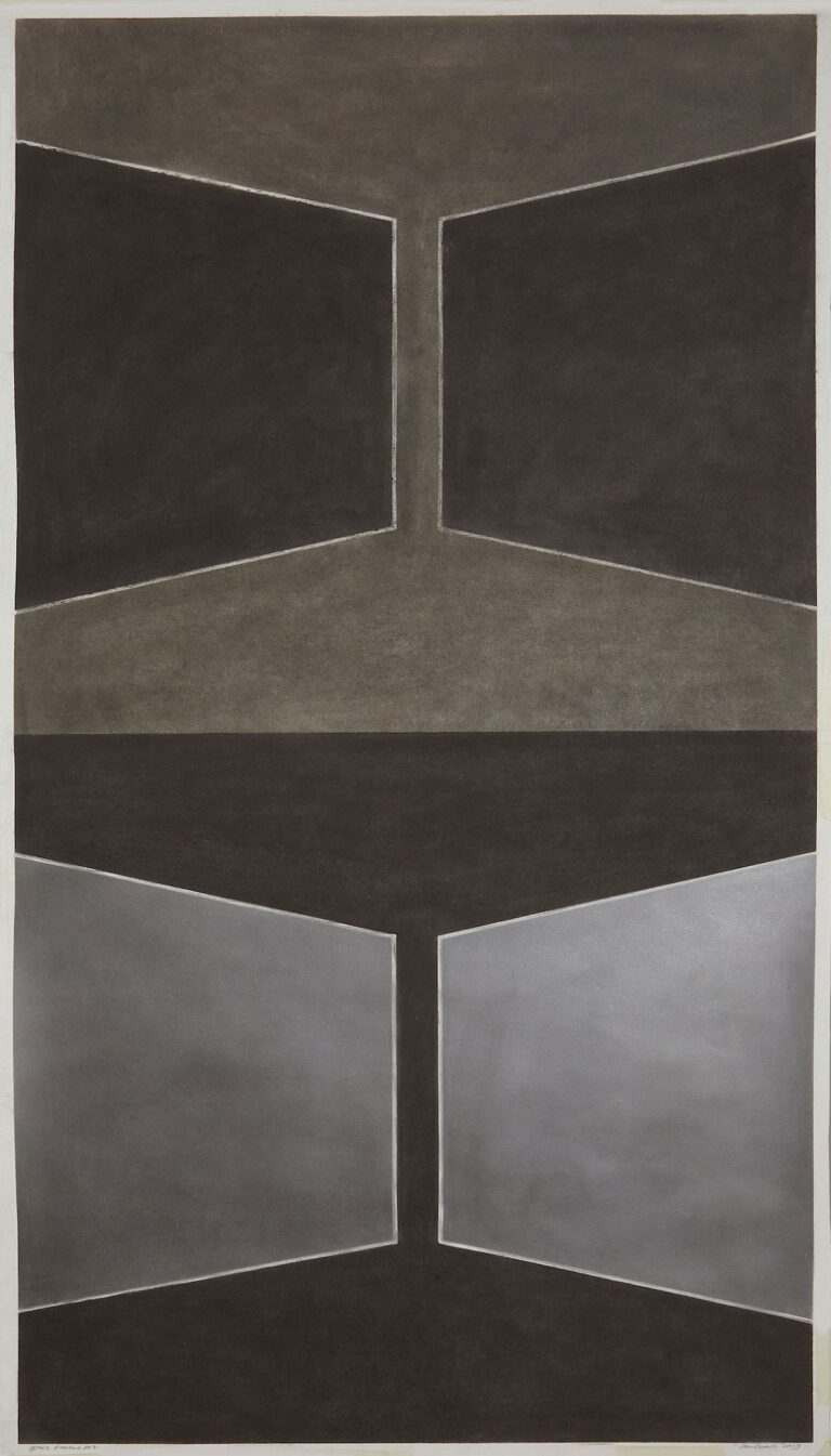 Space Drawing 1 and 2, 1987, pastello su carta, 122x61cm, Galleria Alessandra Bonomo, Roma