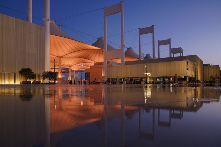 The 2023 Islamic Arts Biennale at the Western Hajj Terminal of King Abdulaziz International Airport. Courtesy Diriyah Biennale Foundation