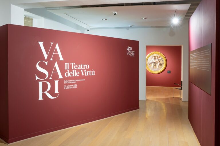 Veduta della mostra Vasari. Il teatro delle virtù, Arezzo, 2024