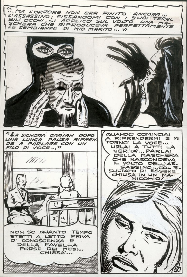 una pagine del primo episodio di diabolik firmato da angelo zarcone In un libro la misteriosa storia del primo disegnatore di Diabolik