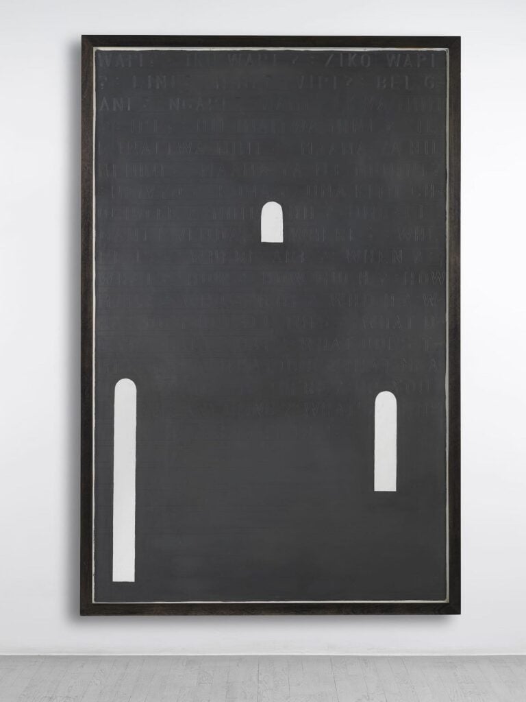 Untitled Arches A, 1988, pastello e grafite su carta, 211x142cm, courtesy Alfonso Artiaco, Napoli