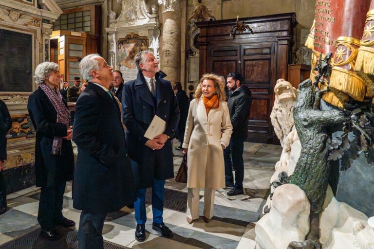 Santa Maria del Popolo, visita ministri Piantedosi e Giuli