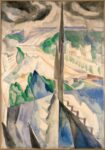 Robert Delaunay, La guglia di Notre-Dame, 1909, Acquerello e matita di grafite su carta incollata su tela, Musée de Grenoble, foto VILLE DE GRENOBLE / MUSÉE DE GRENOBLE-J.L. LACROIX