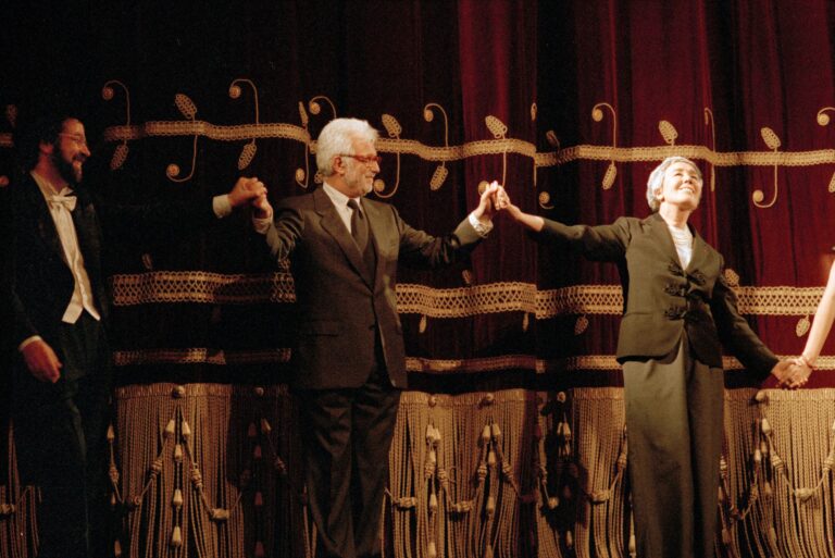 1994 Elektra - Giuseppe Sinopoli, Luca Ronconi e Gae Aulenti ph Lelli e Masotti © Teatro alla Scala