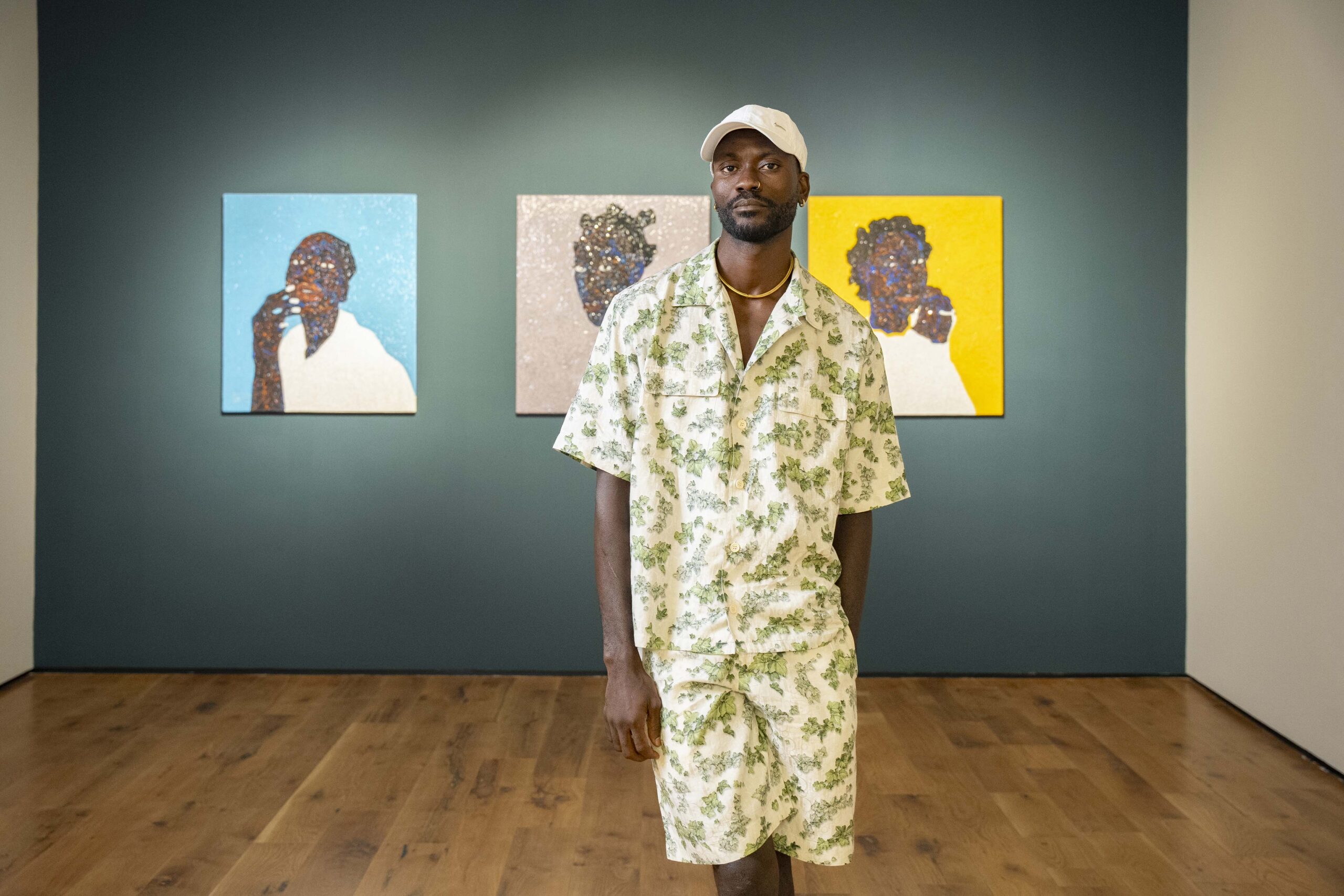 Amoako Boafo,rtist-Portrait,2024.Photo by Alejandro Zaras