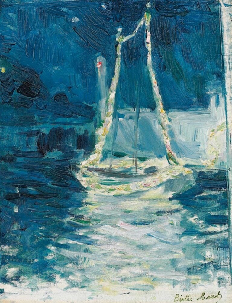 Berthe Morisot, Barca illuminata, detto anche Il Namouna, 1889. Collezione privata, CMR 238 © Christian Baraja SLB