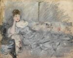 Berthe Morisot, Donna in grigio distesa 1879 Private collection