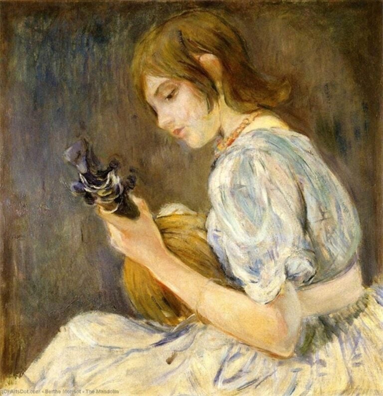 Berthe Morisot Il mandolino, 1889, Collezione privata CMR 242 © Christian Baraja SLB