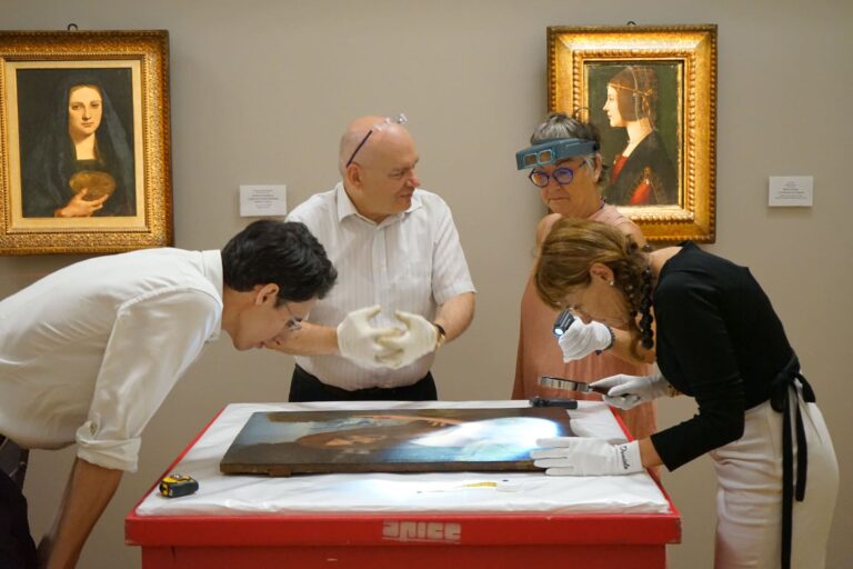 Campagna diagnostica sul San Giovanni Battista promossa da Banca PAtrimoni Sella, Piancoteca Ambrosiana, Milano