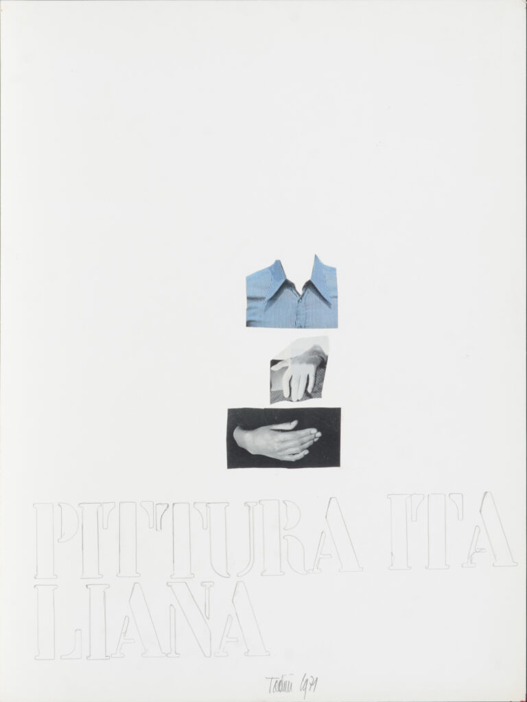 Emilio Tadini, Pittura Italiana, 1971, collage