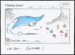 Finding Nemo, directed by Andrew Stanton, 2003. Storyboards by Rob Gibbs, Jason Katz, Bruce Morris and Peter Sohn. Courtesy of Pixar Animation Studios