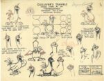 Model Sheet for Twinkletoes from Gulliver's Travels by Fleischer Studios’ staff animators (c.1939). Courtesy of The Mark and Susan Fliescher Collection