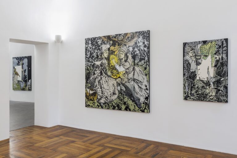 Gabriele Arruzzo, Terzo Purgatorio, installation view at Simondi Gallery, Torino, 2024. Photo Beppe Giardino