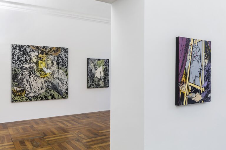 Gabriele Arruzzo, Terzo Purgatorio, installation view at Simondi Gallery, Torino, 2024. Photo Beppe Giardino