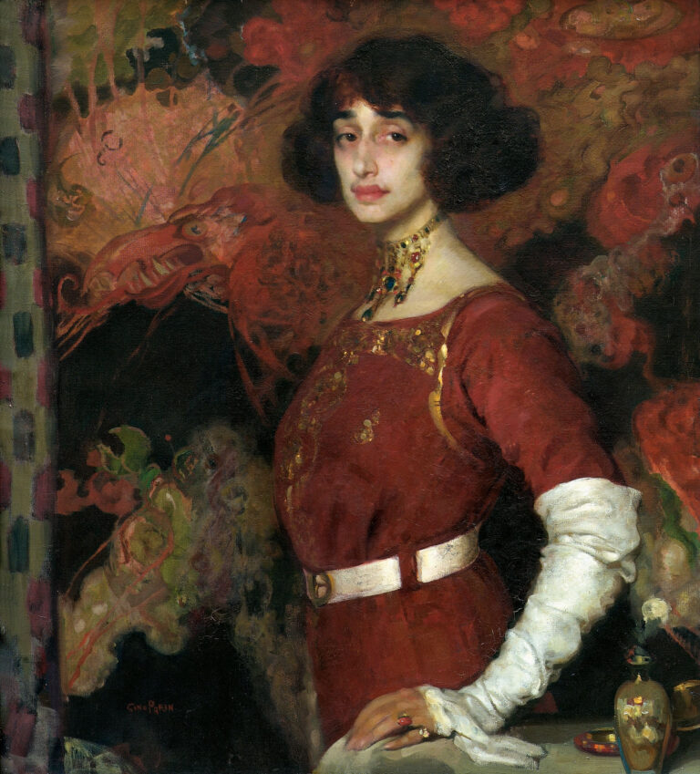 Gino Parin, Armonia in bianco e rosso, 1914. Trieste, Museo Revoltella, Galleria d'Arte Moderna