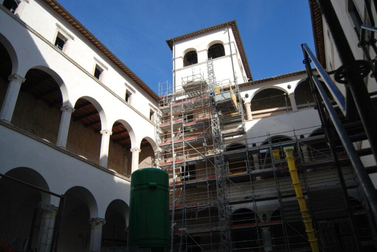 Il cantiere di restauro di Palazzo Nardini a Roma