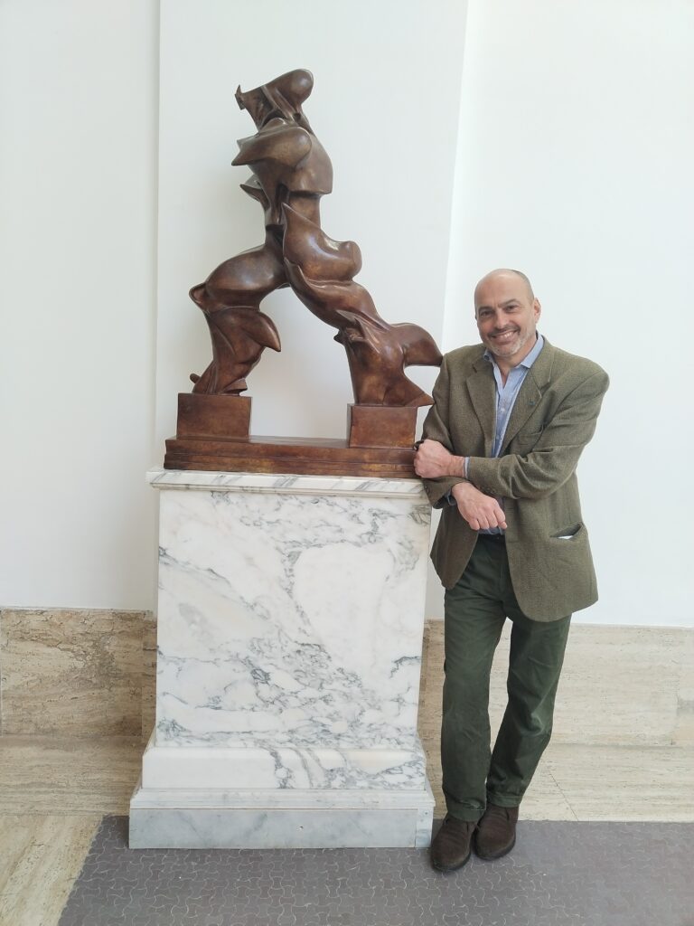 Roberto Bilotti e il Boccioni. Foto GNAMC