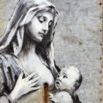 Nuova opera di Banksy. La Madonna che non riesce ad allattare il suo bambino