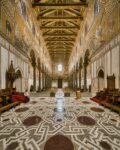 La nuova illuminazione del Duomo di Monreale. Photo Clorinda Scura