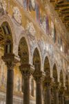 La nuova illuminazione del Duomo di Monreale. Photo Clorinda Scura