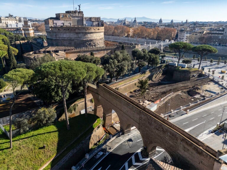 La riapertura del Passetto di Borgo a Castel Sant'Angelo. Photo Luigi di Stano