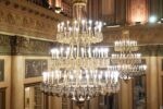 L'allestimento della cena di gala della Prima alla Scala