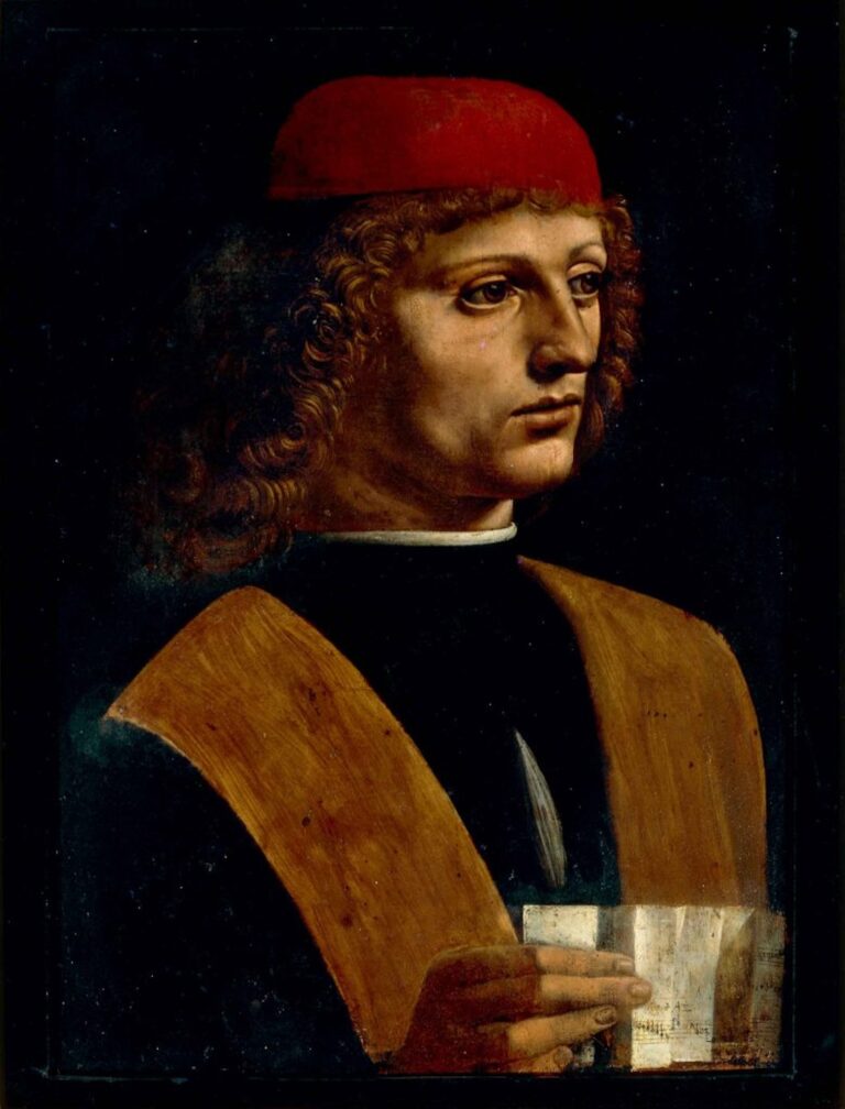 Leonardo da Vinci, Ritratto di Musico, Pinacoteca Ambrosiana. © Pinacoteca Ambrosiana