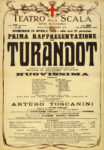 Manifesto teatrale per la prima di Turandot al Teatro La Scala di Milano, 1926