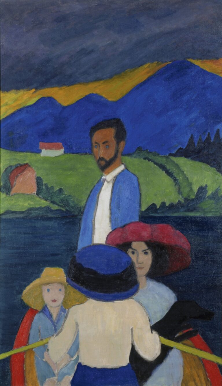 Gabriele Münter Paseo en barca, 1910 (Boating) Óleo sobre lienzo. 125,1 x 73,66 cm. Milwaukee Art Museum, Milwaukee, donación de Mrs. Harry Lynde Bradley