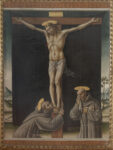 Niccolò di Liberatore, detto l'Alunno, Cristo Crocifisso tra i santi Francesco e Bernardino da Siena, 1497, tempera su tela, Pinacoteca Comunale, Terni