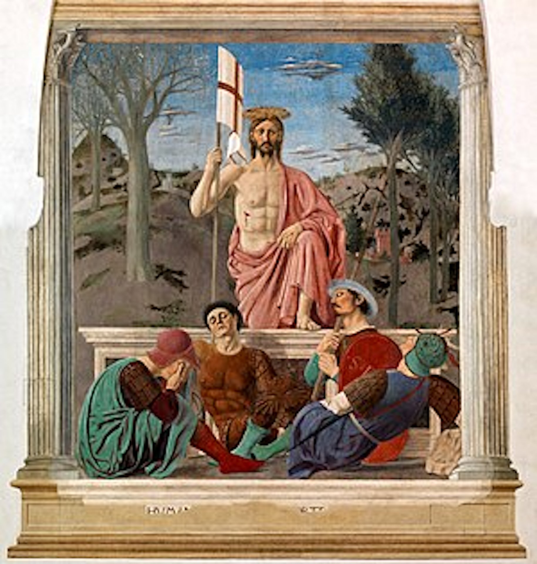 Piero della Francesca, Resurrezione, 1458-1474. San Sepolcro, Museo civico