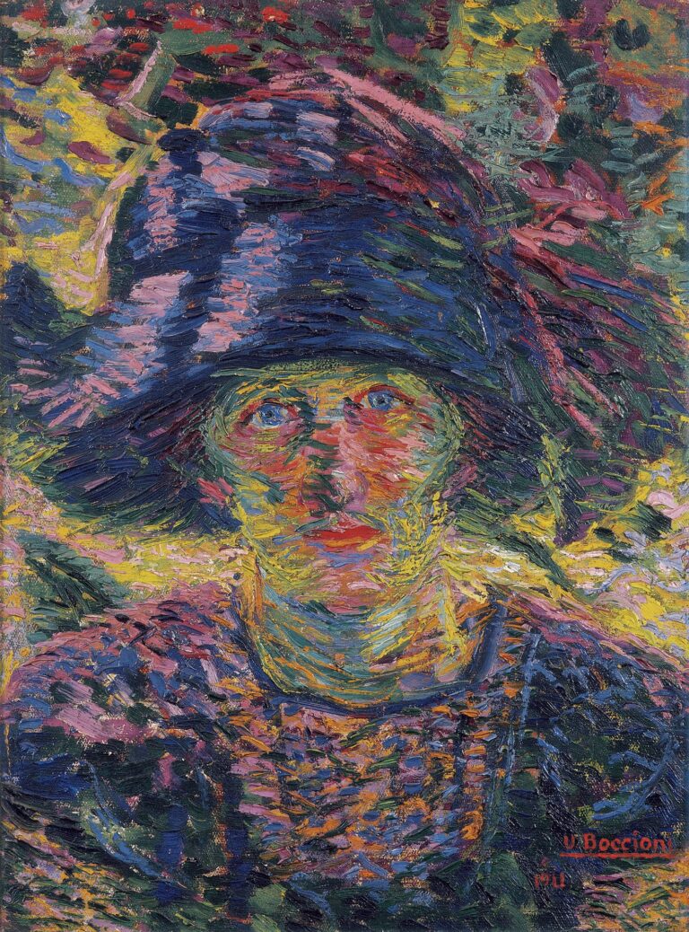 Umberto Boccioni, Ritratto femminile, 1911. Collezione della Fondazione Cariverona