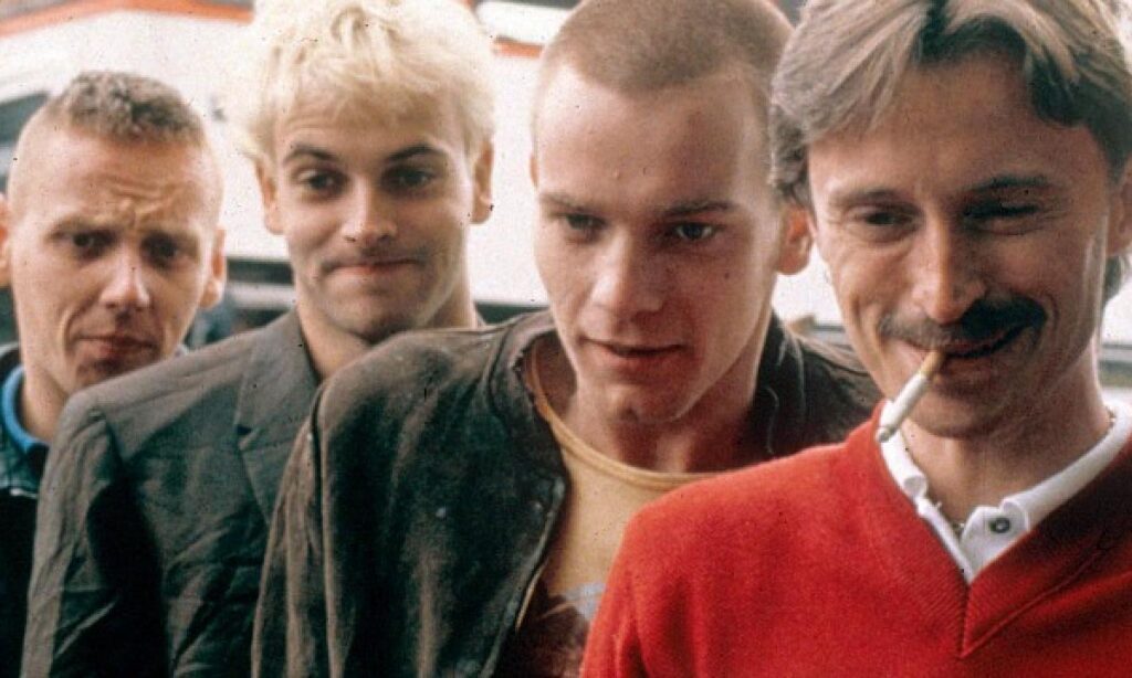 Una scena del film di “Trainspotting” di Danny Boyle