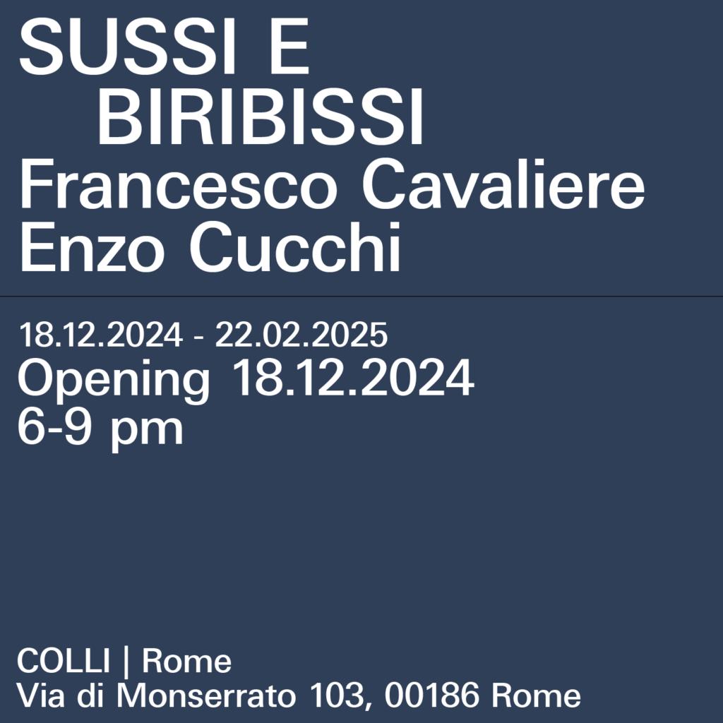 Enzo Cucchi / Francesco Cavaliere – Sussi e Biribissi