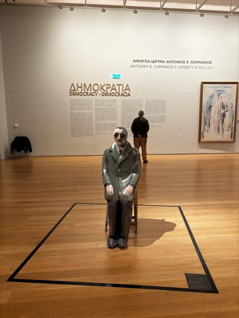 Installation view DEMOCRAZIA, Museo Nazionale Atene, ph Elettra Stamboulis